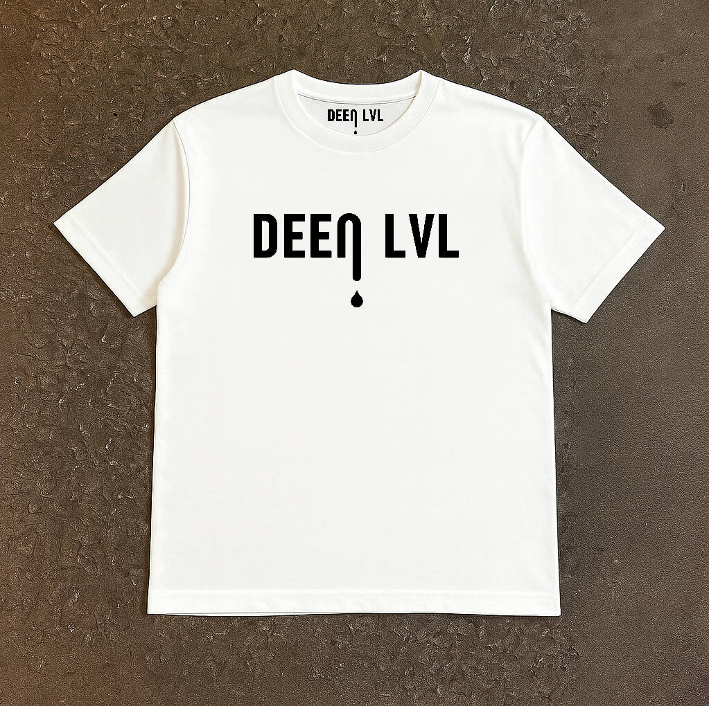 DEEN LVL T-Shirt aus 100 % Bio-Baumwolle – Weiß