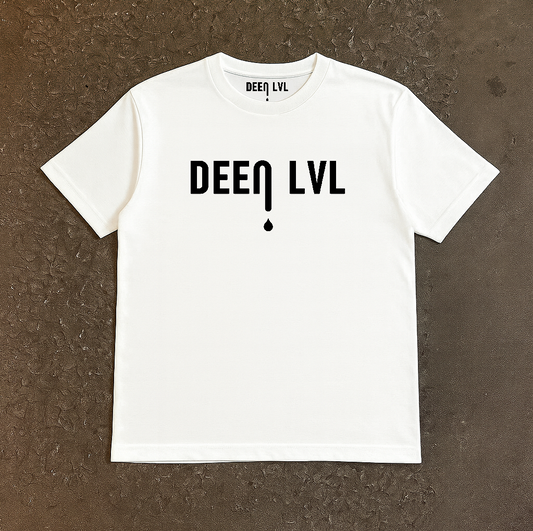 DEEN LVL T-Shirt aus 100 % Bio-Baumwolle – Weiß