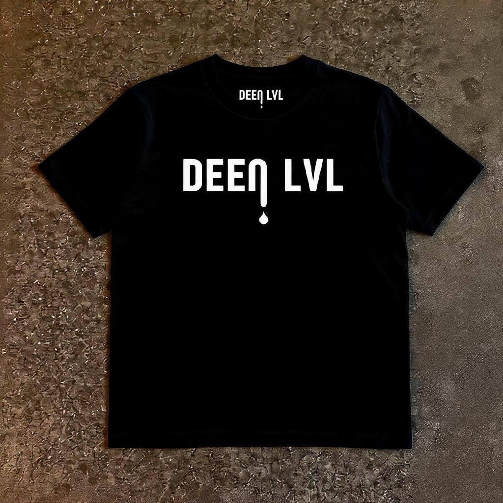 DEEN LVL T-Shirt aus 100 % Bio-Baumwolle – Schwarz